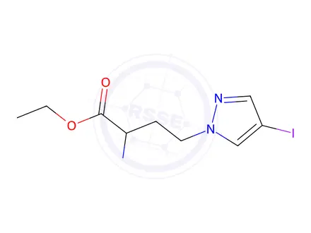 Chemical structure of Ethyl 4-(4-iodo-1h-pyrazol-1-yl)-2-(methylamino)butanoate