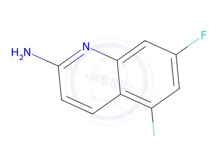 Chemical structure of 5,7-Difluoroquinolin-2-amine