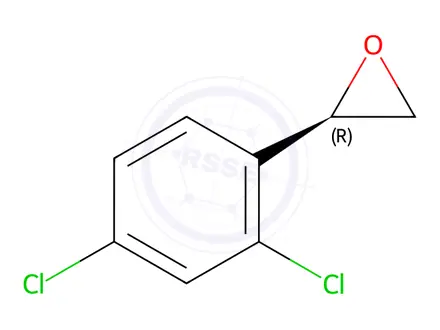 Chemical structure of Oxirane, 2-(2,4-dichlorophenyl)-, (2R)-