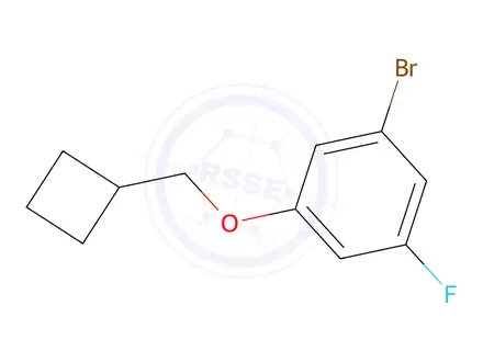 Chemical structure of 1-Bromo-3-(cyclobutylmethoxy)-5-fluorobenzene