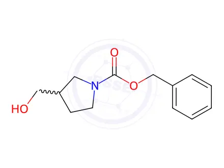 Chemical structure of Benzyl 3-(Hydroxymethyl)pyrrolidine-1-carboxylate