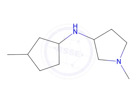 Chemical structure of 1-Methyl-N-(3-methylcyclopentyl)pyrrolidin-3-amine