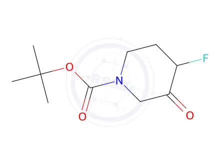 Chemical structure of Tert-Butyl 4-Fluoro-3-Oxopiperidine-1-Carboxylate