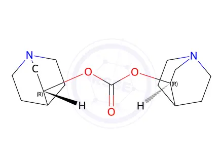Chemical structure of Di((R)-quinuclidin-3-yl) carbonate