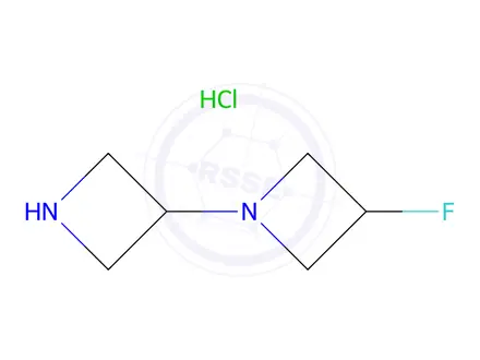 Chemical structure of 3-Fluoro-1,3'-biazetidine hydrochloride