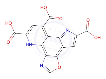 Chemical structure of pyrroloquinoline quinone-oxazole