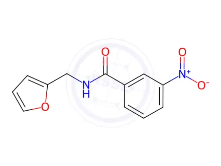 Chemical structure of N-(furan-2-ylmethyl)-3-nitrobenzamide