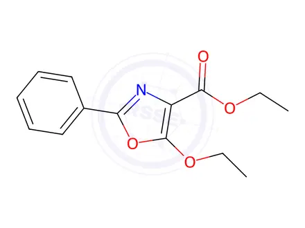 Chemical structure of ETHYL 5-ETHOXY-2-PHENYLOXAZOLE-4-CARBOXYLATE