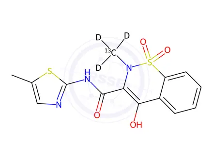 Chemical structure of Meloxicam-13CD3