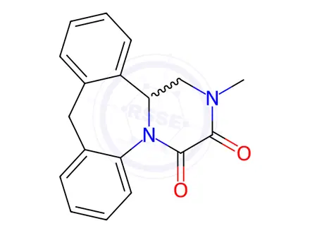 Chemical structure of 2-Methyl-1,2,10,14b-tetrahydrodibenzo[c,f]pyrazino[1,2-a]azepine-3,4-dione