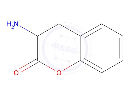 Chemical structure of 2H-1-Benzopyran-2-one,3-amino-3,4-dihydro-(9CI)
