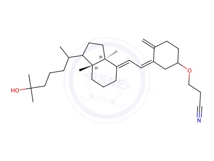 Chemical structure of 3-O-(2-Cyanoethyl)-25-hydroxyvitaMin D3