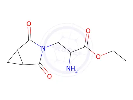 Chemical structure of Ethyl 2-amino-3-(2,4-dioxo-3-azabicyclo[3.1.0]hexan-3-yl)propanoate