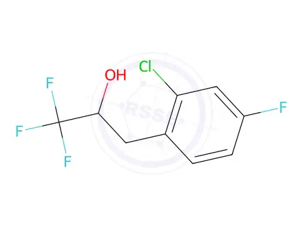 Chemical structure of 3-(2-Chloro-4-fluorophenyl)-1,1,1-trifluoropropan-2-ol