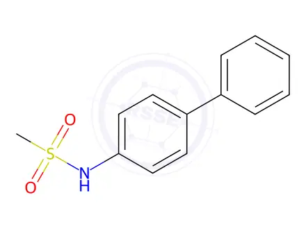 Chemical structure of n-([1,1'-biphenyl]-4-yl)methanesulfonamide