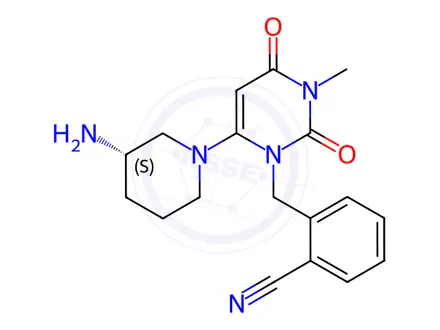Chemical structure of (S)-Alogliptin