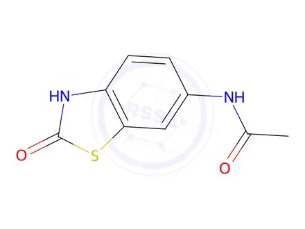 Chemical structure of Acetamide, N-(2,3-dihydro-2-oxo-6-benzothiazolyl)-(9CI)