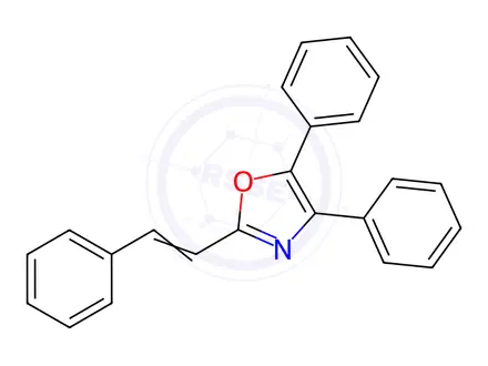 Chemical structure of 4,5-Diphenyl-2-styryloxazole