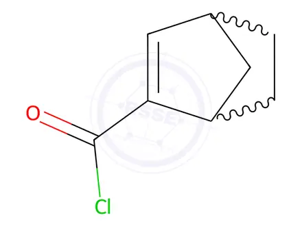 Chemical structure of Bicyclo[2.2.1]hept-2-ene-2-carbonyl chloride (9CI)