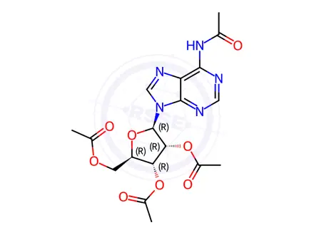 Chemical structure of Tetraacetyl Adenosine
