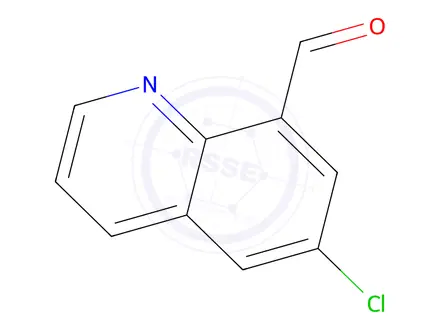 Chemical structure of 6-CHLOROQUINOLINE-8-CARBALDEHYDE