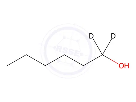 Chemical structure of n-Hexyl-1,1-d2 Alcohol