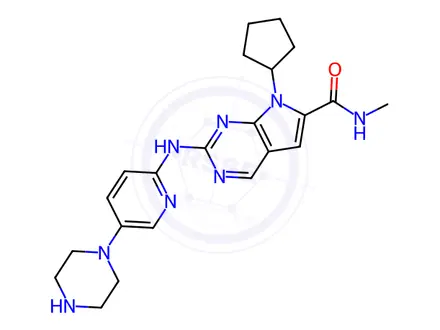 Chemical structure of N-Desmethyl Ribociclib