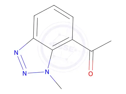 Chemical structure of 1-(1-Methyl-1H-benzo[d][1,2,3]triazol-7-yl)ethanone