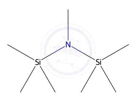 Chemical structure of N,N-Bis(trimethylsilyl)methylamine