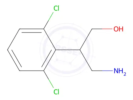 Chemical structure of 3-Amino-2-(2,6-dichlorophenyl)propan-1-ol
