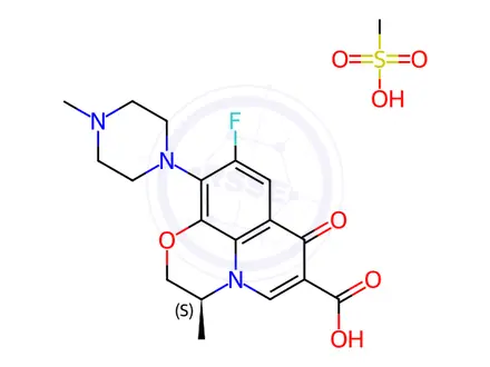 Chemical structure of Levofloxacin Mesylate