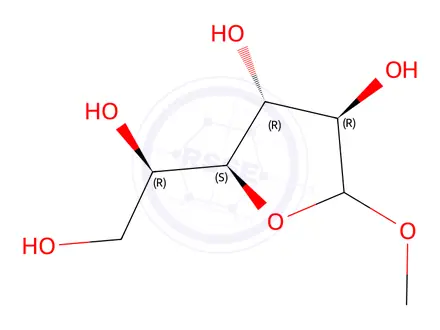Chemical structure of Methyl D-galactofuranoside