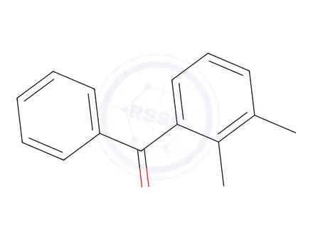 Chemical structure of 2,3-dimethylbenzophenone