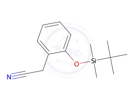 Chemical structure of 2-[2-[(tert-Butyldimethylsilyl)oxy]phenyl]acetonitrile