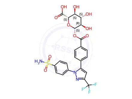 Chemical structure of Celecoxib Carboxylic Acid-Acyl-beta-D-Glucuronide
