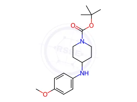 Chemical structure of 1-Boc-4-(4-methoxyphenylamino) piperidine