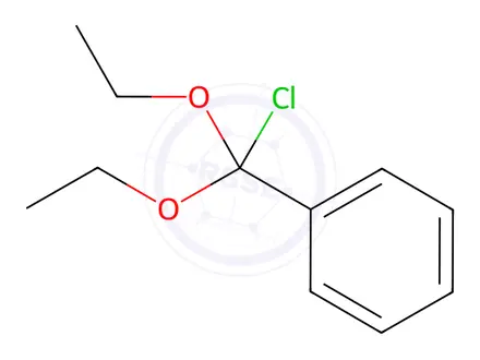 Chemical structure of Benzene, (chlorodiethoxymethyl)-