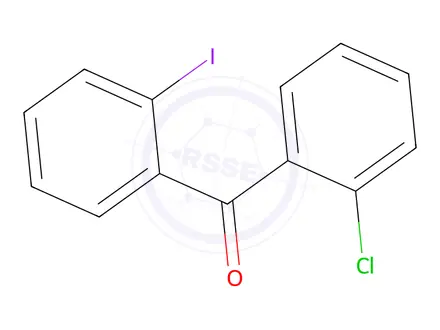 Chemical structure of (2-Chlorophenyl)(2-iodophenyl)methanone