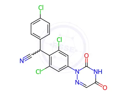 Chemical structure of Diclazuril in methanol