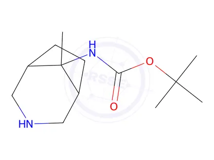 Chemical structure of Tert-butyl (8-methyl-3-azabicyclo[3.2.1]Octan-8-yl)carbamate