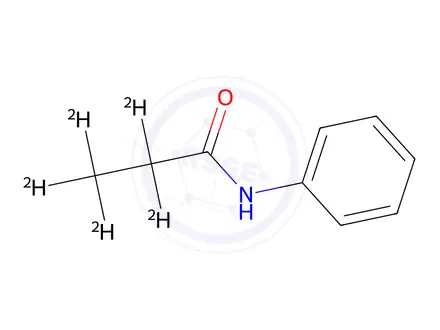 Chemical structure of N-Phenylpropanamide-d5