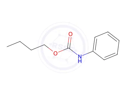 Chemical structure of butyl N-phenylcarbamate
