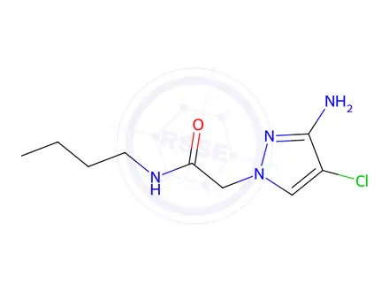 Chemical structure of 2-(3-Amino-4-chloro-1h-pyrazol-1-yl)-N-butylacetamide
