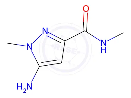 Chemical structure of 5-Amino-N,1-dimethyl-1H-pyrazole-3-carboxamide