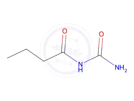 Chemical structure of N-butyryl-N-butylurea