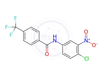 Chemical structure of N1-(4-chloro-3-nitrophenyl)-4-(trifluoromethyl)benzamide