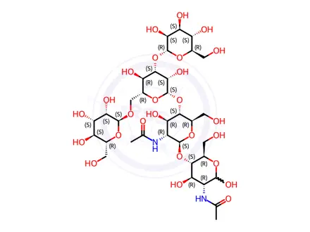 Chemical structure of Manα-3[Manα-6]Manβ-4GlcNAcβ-4GlcNAc