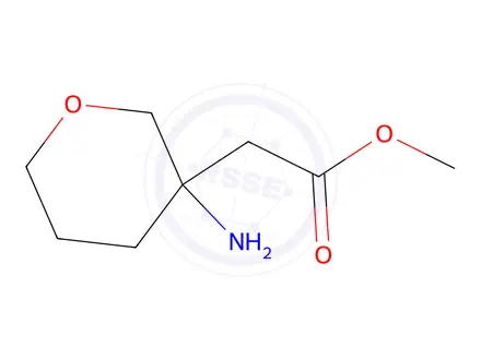 Chemical structure of methyl 2-(3-aminooxan-3-yl)acetate