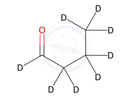 Chemical structure of Butanal-D8