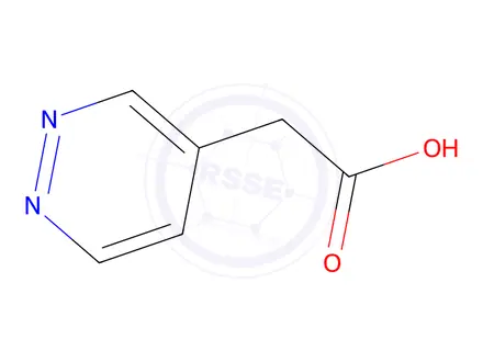 Chemical structure of 2-(pyridazin-4-yl)acetic acid
